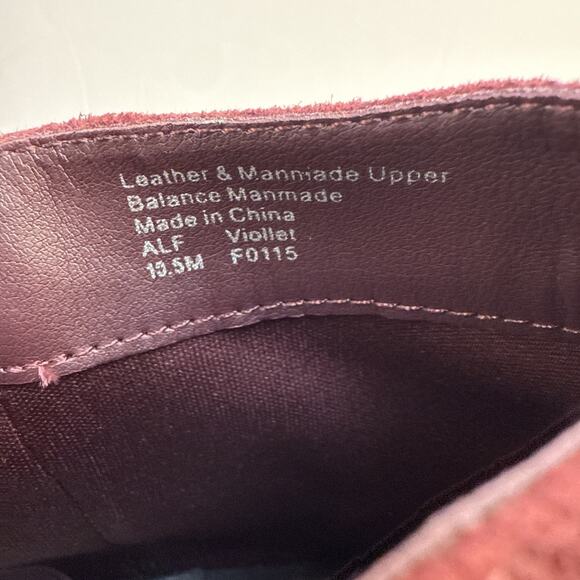 Alfani Women’s 10.5 Faux Suede Step Flex Size Ankle Zip Burgundy Boot Heels NWOB - Picture 3 of 10